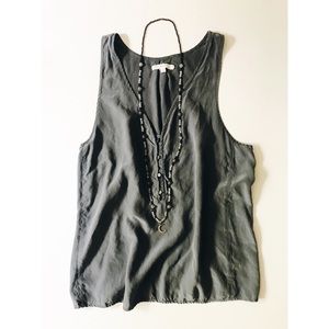 Madewell Elliot Washed Silk Racer Back Tank